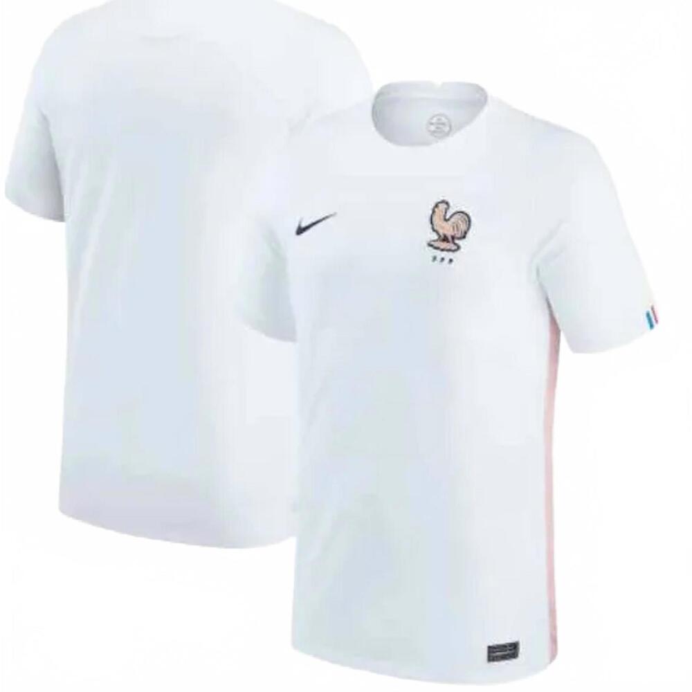 NWT Nike Dri-Fit France 22 Euro Cup Away White/Pink Soccer Jersey - Women’s M